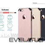 Nugarėlės dėklai Devia Apple iPhone 6 / 6s Plus Suitcase Rose Gold