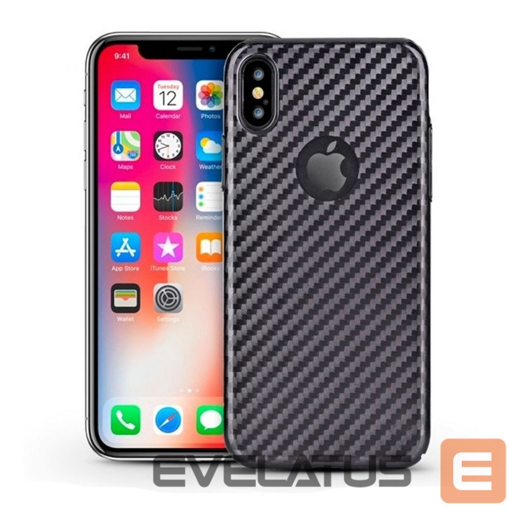 Nugarėlės dėklai Devia Apple iPhone X LINGER Case Black