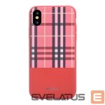 Nugarėlės dėklai Devia Apple iPhone X Lattice case Red