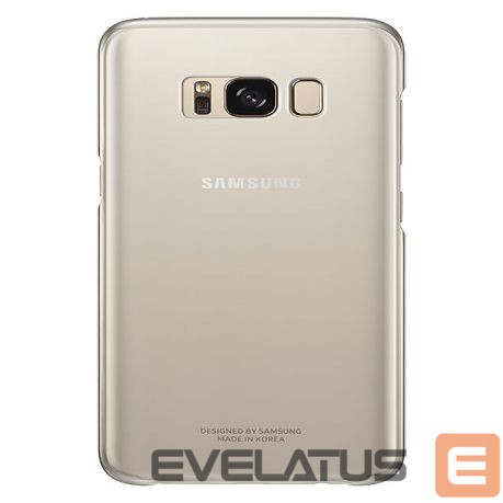 Nugarėlės dėklai Samsung QG955CFE Clear Cover for Galalxy S8+ G955 Gold