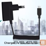 Adapteriai N/A  MicroUSB Cable Charger N/A Black