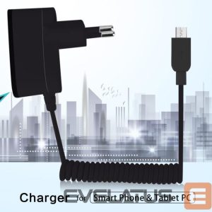 Adapteriai N/A  MicroUSB Cable Charger N/A Black