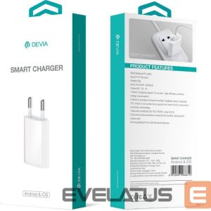 Adapteriai Devia Universal Smart Charger （EU,10.5W) Black
