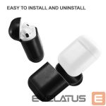 Nugarėlės dėklai Evelatus Apple Airpods Leather Protective Case Black
