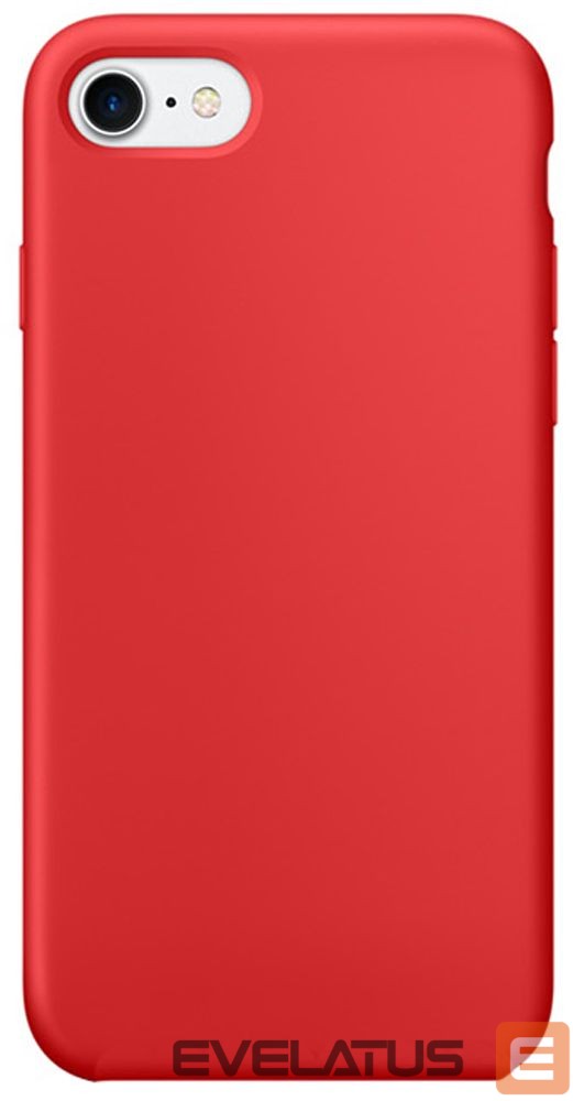 Nugarėlės dėklai Evelatus Apple iPhone 8 Plus/7 Plus Nano Silicone Case Soft Touch TPU Red