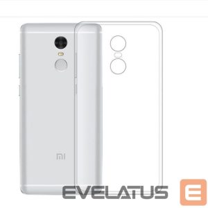 Nugarėlės dėklai Evelatus Xiaomi Redmi 5 Clear Silicone Case 1.5mm TPU Transparent