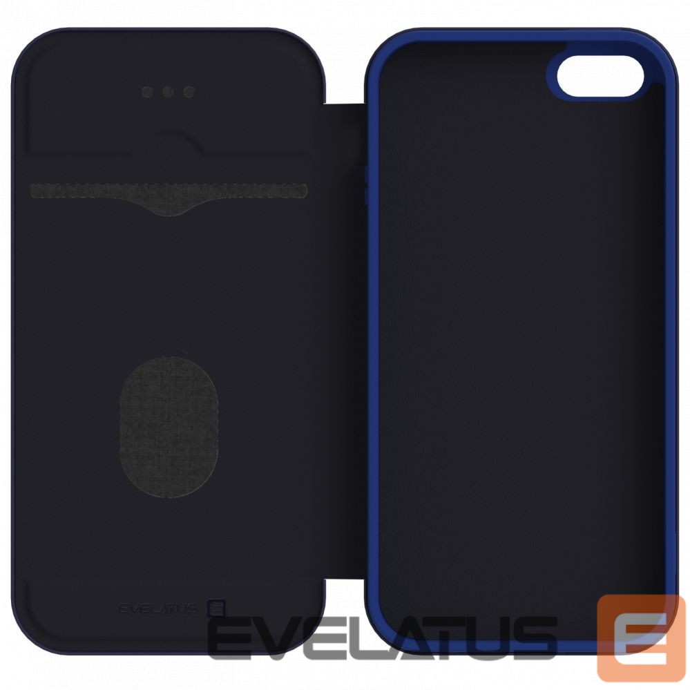 Knygos tipo dėklas dėklai Evelatus Apple iPhone 5/5s/SE Book Case Dark Blue