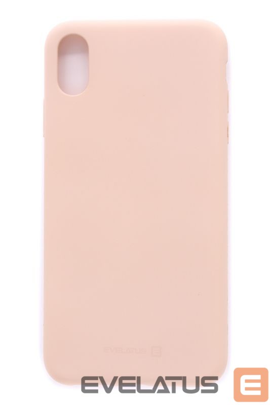 Nugarėlės dėklai Evelatus Apple iPhone Xs MAX Nano Silicone Case Soft Touch TPU Pink Sand