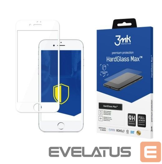 Apsauginiai stiklai 3MK Apple iPhone 7 HardGlass Max White
