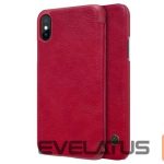 Knygos tipo dėklas dėklai Nillkin Apple iPhone X/Xs Qin Book Case Red
