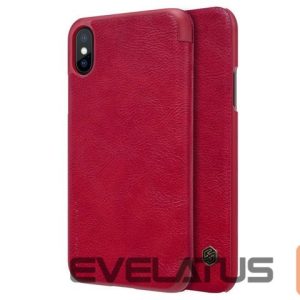 Knygos tipo dėklas dėklai Nillkin Apple iPhone X/Xs Qin Book Case Red