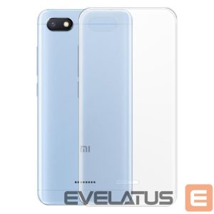 Nugarėlės dėklai Evelatus Xiaomi Redmi 6A Clear Silicone Case 1.5mm TPU Transparent