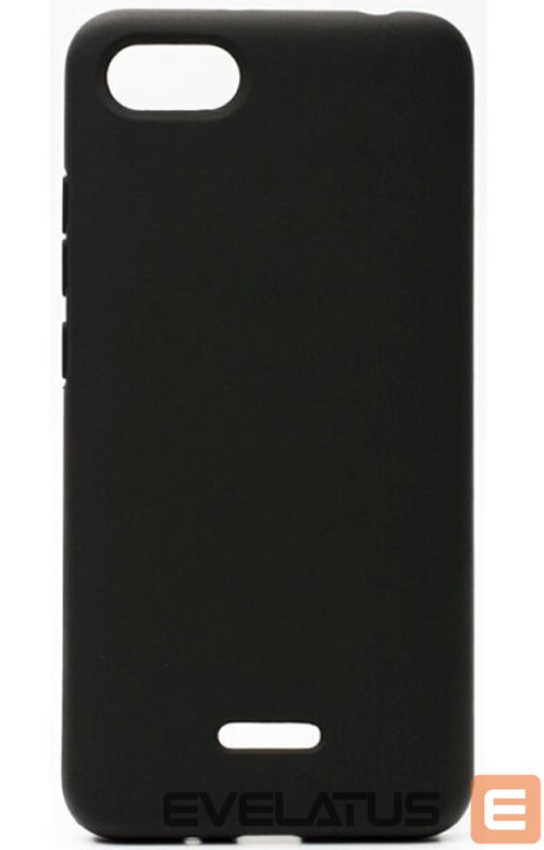 Nugarėlės dėklai Evelatus Xiaomi Redmi 6A Nano Silicone Case Soft Touch TPU Black