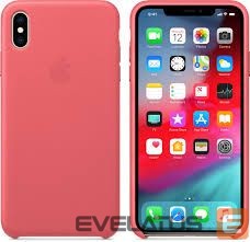 Nugarėlės dėklai Apple  iPhone XS Max Leather Case MTEX2ZM/A Peony Pink