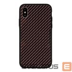 Nugarėlės dėklai GreenGo Apple Iphone XR Carbon Glass Case Dark Gray