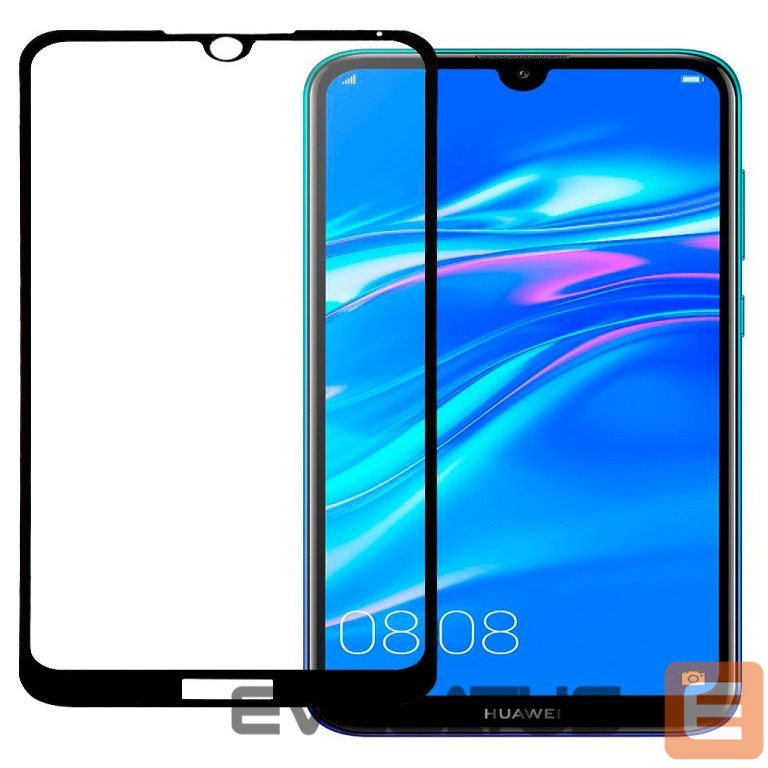 Apsauginiai stiklai Evelatus Huawei Y5 2019 2.5D Full Cover Japan Glue Glass Anti-Static