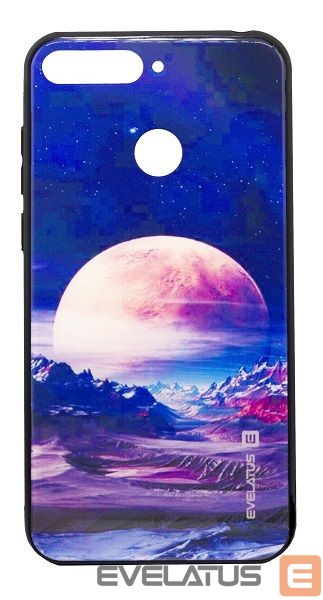 Nugarėlės dėklai Evelatus Huawei Y6 2018 Picture Glass Case Valley Moon