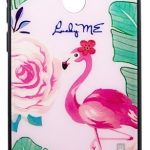 Nugarėlės dėklai Evelatus Huawei Y6 2018 Picture Glass Case Flamingo Party