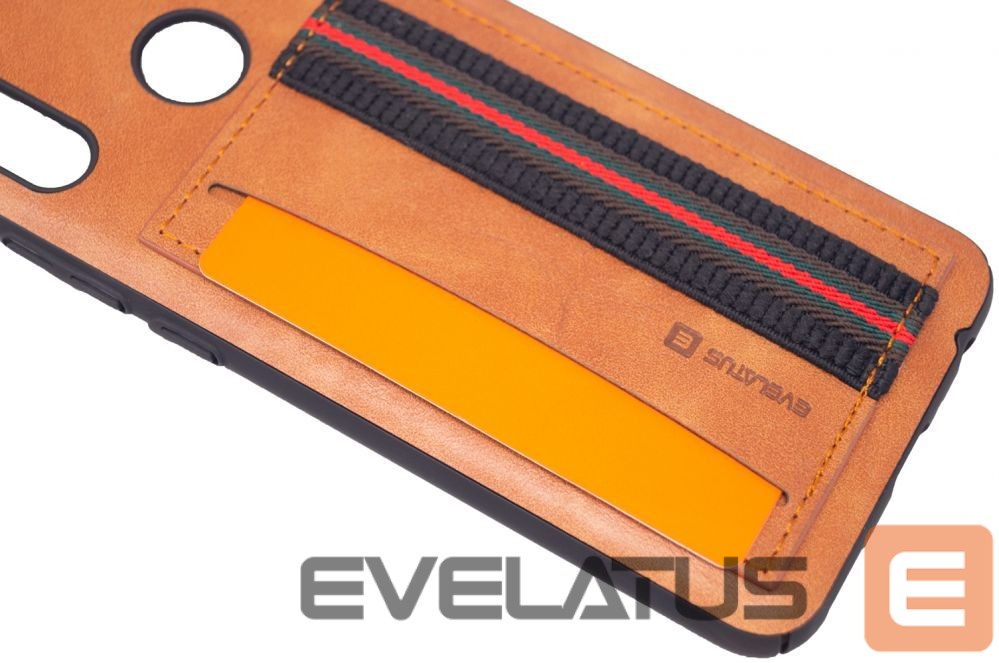 Nugarėlės dėklai Evelatus Huawei P smart 2019 Cubit Plastic Brown