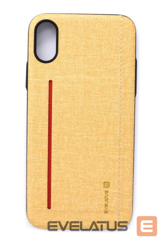 Nugarėlės dėklai Evelatus Apple iPhone X 6127 Yellow