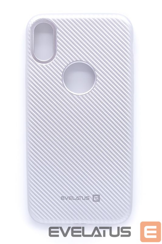 Nugarėlės dėklai Evelatus Apple iPhone X Carbon Silver