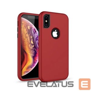 Nugarėlės dėklai iLike Samsung Samsung Galaxy A50 Defender Solid 3in1 case Red