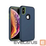 Nugarėlės dėklai iLike Samsung Galaxy A70 Defender Solid 3in1 case Navy Blue
