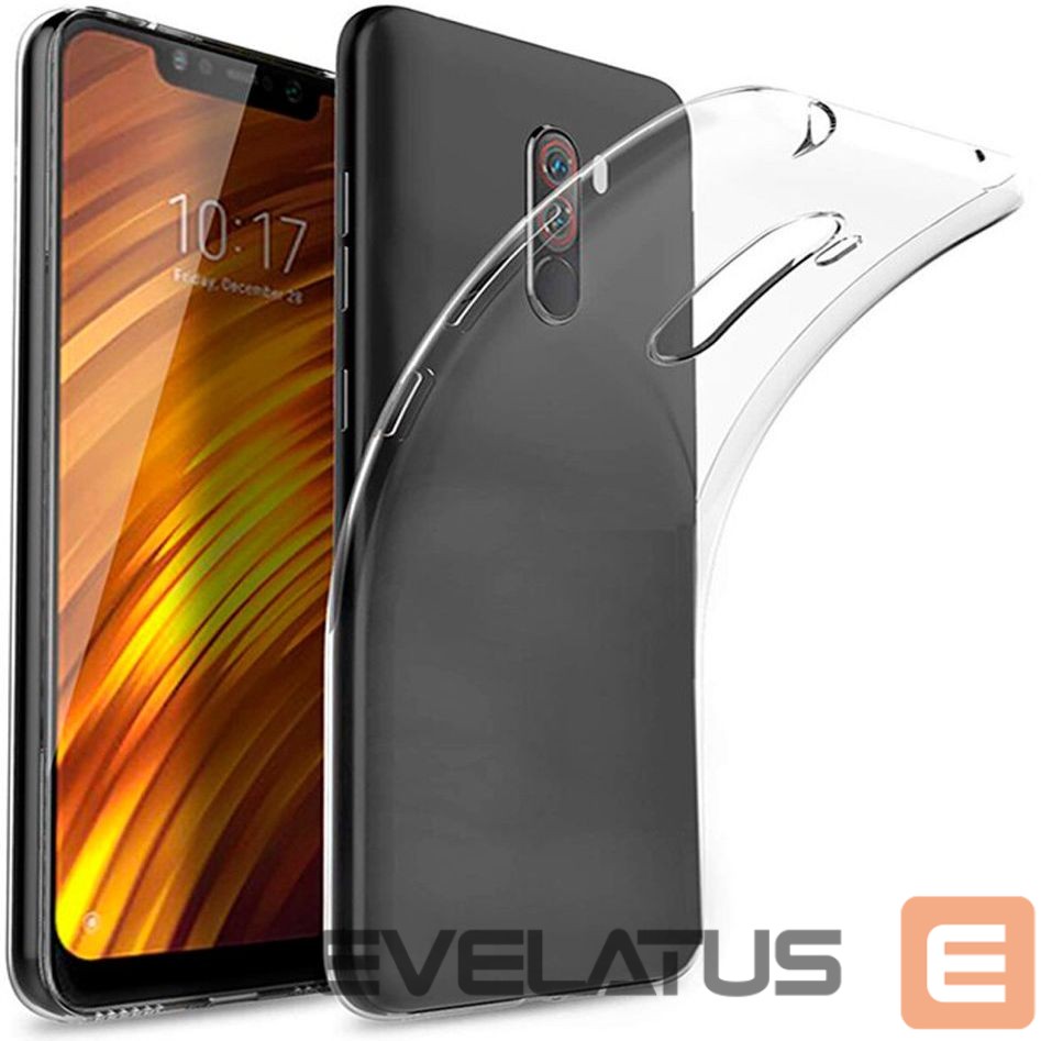 Nugarėlės dėklai iLike Xiaomi Pocophone F1 TPU Ultra Slim 1mm Transparent