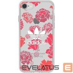 Nugarėlės dėklai Adidas Apple iPhone 6/6s/7/8 Clear Case Flowers Red
