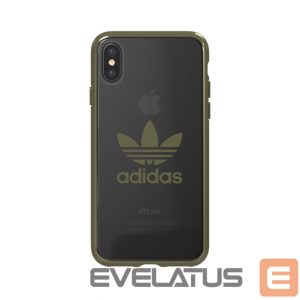 Nugarėlės dėklai Adidas Apple iPhone X/Xs OR Clear Case Green