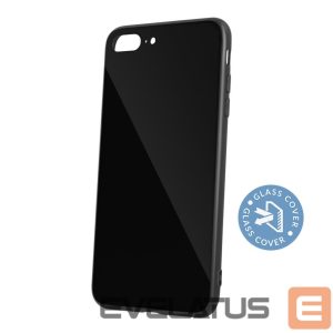 Nugarėlės dėklai iLike Apple iPhone X / iPhone XS Glass case Black