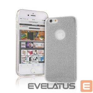 Nugarėlės dėklai iLike Apple iPhone X / iPhone XS Glitter 3 in 1 Back Case Silver
