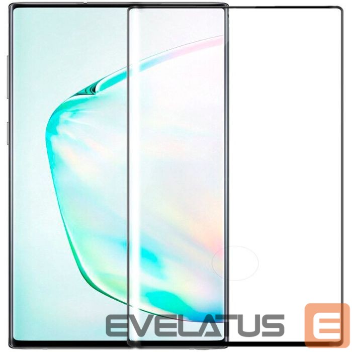 Apsauginiai stiklai Evelatus Samsung Galaxy Note 10 2.5D Full Cover Japan Glue Glass Anti-Static