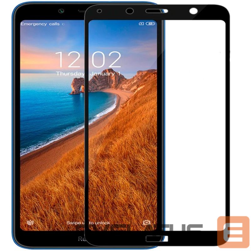 Apsauginiai stiklai Evelatus Xiaomi Redmi 7A 2.5D Full Cover Japan Glue Glass Anti-Static