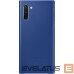 Nugarėlės dėklai Samsung  Galaxy Note 10 Leather Cover Blue