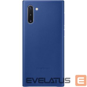 Nugarėlės dėklai Samsung  Galaxy Note 10 Leather Cover Blue