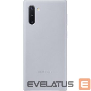Nugarėlės dėklai Samsung  Galaxy Note 10 Leather Cover Gray