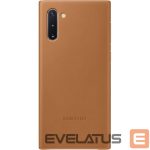 Nugarėlės dėklai Samsung  Galaxy Note 10 Leather Cover Camel
