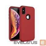 Nugarėlės dėklai iLike Samsung Galaxy A10 Defender Solid 3in1 case Red