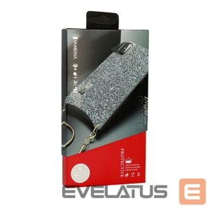 Nugarėlės dėklai Yameina Apple iPhone XR Shiny Case BAG Silver