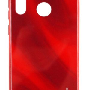 Nugarėlės dėklai Evelatus Xiaomi Xiaomi Redmi Note 8 / Redmi Note 8 2021 Water Ripple Full Color Electroplating Tempered Glass Case Red