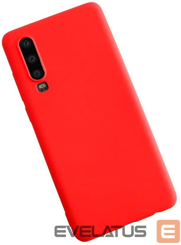 Nugarėlės dėklai Evelatus Huawei P30 Nano Silicone Case Soft Touch TPU Red