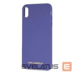 Nugarėlės dėklai Karl Lagerfeld Apple iPhone XS Max Gold Logo Silicone Case Violet