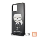 Nugarėlės dėklai Guess Apple iPhone 11 Pro Glitter Iconic Body Cover Black