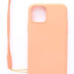 Nugarėlės dėklai Evelatus Apple iPhone 11 Pro Soft Touch Silicone Case with Strap Pink
