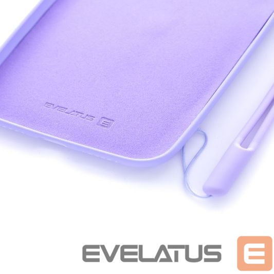 Nugarėlės dėklai Evelatus Apple iPhone XR Soft Touch Silicone Case with Strap Purple