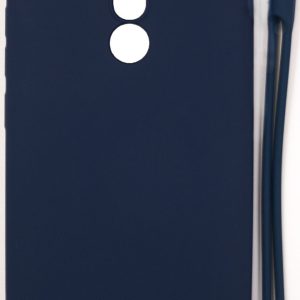 Nugarėlės dėklai Evelatus Xiaomi Redmi 8 Soft Touch Silicone Case with Strap Dark Blue