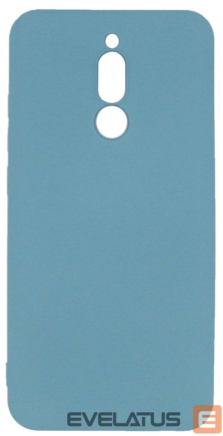 Nugarėlės dėklai Evelatus Xiaomi Redmi 8 Soft Touch Silicone Case with Strap Blue