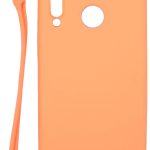 Nugarėlės dėklai Evelatus Huawei P30 Lite Soft Touch Silicone Case with Strap Pink