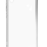 Nugarėlės dėklai Evelatus Samsung Galaxy A10 Silicone Transparent with Necklace TPU Strap Space Gray